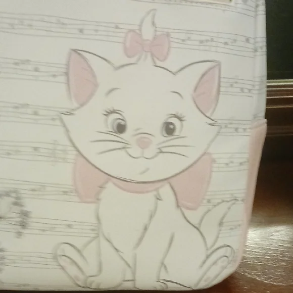 Disney Aristocats Marie Music Notes and Pink Bow Backpack NWOT - Picture 8 of 8
